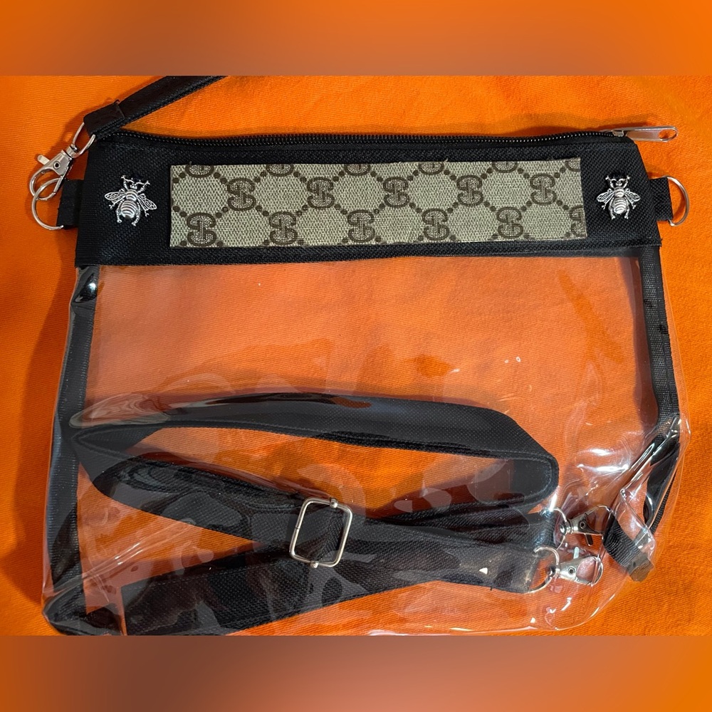 Up Cycle “Stadium” Clear Crossbody bag